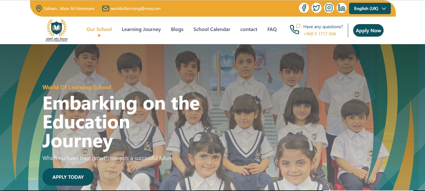 مدرسة عالم التعلّم | World of Learning School